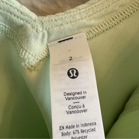 Lululemon Green Ribbed Softstream Cropped Tank - Picture 9 of 10